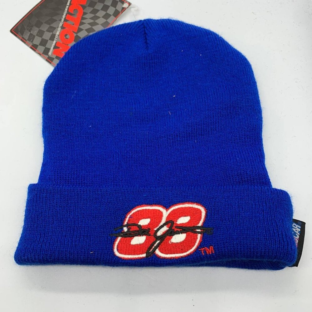 Cuffed Vintage Jarrett Ford #88 Drew Pearson Hat Blue‎ Beanie Cap New Men